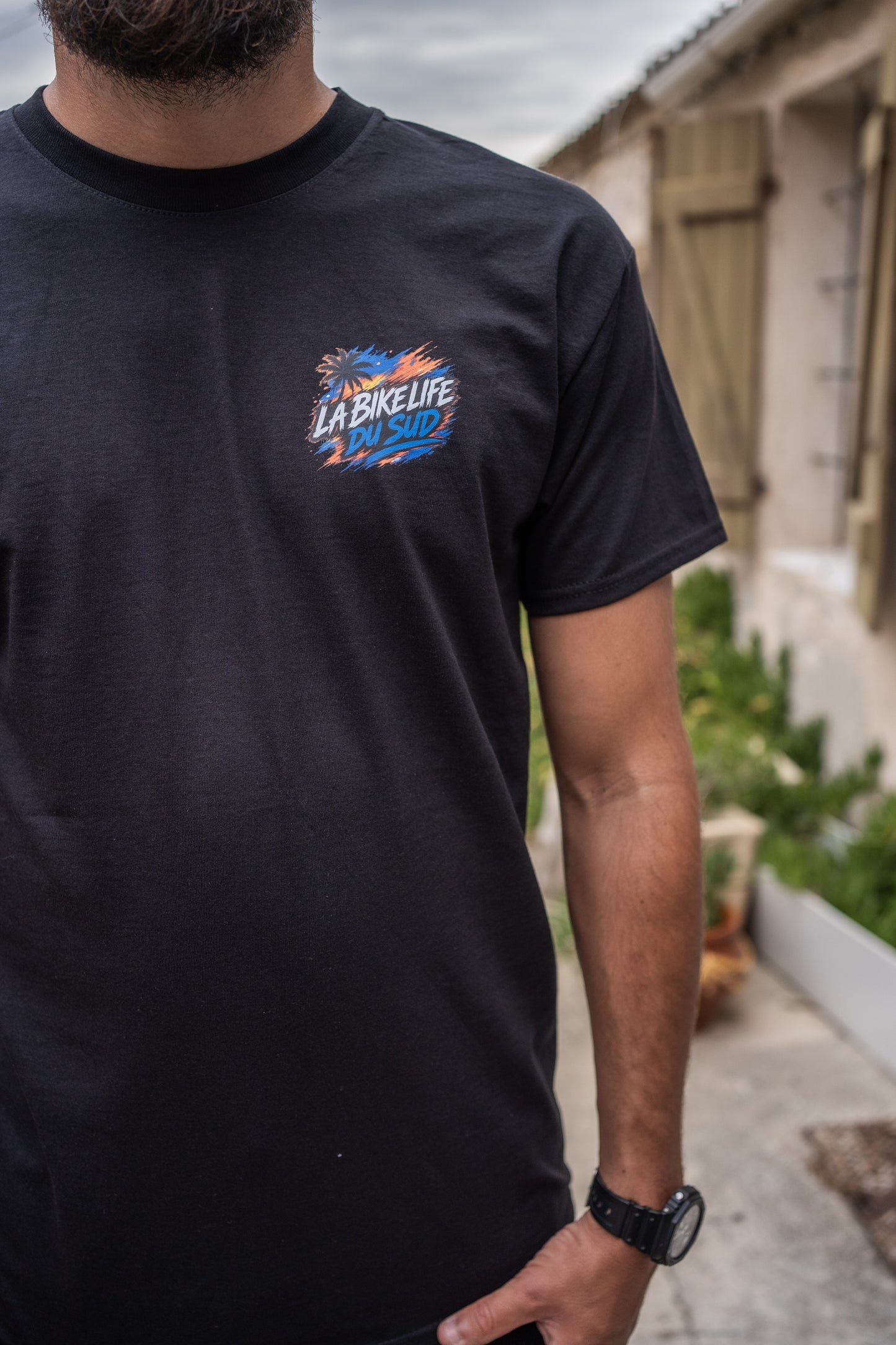 Marseille en Tenere - T-shirt Noir - La Bikelife du Sud