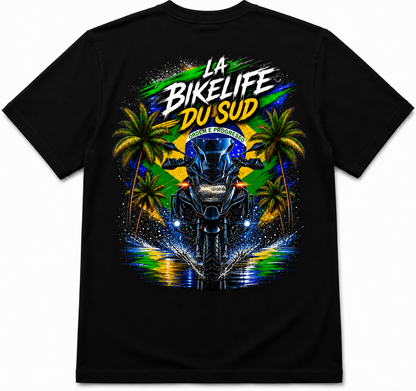 GS au Brésil - T-shirt Noir - La Bikelife du Sud
