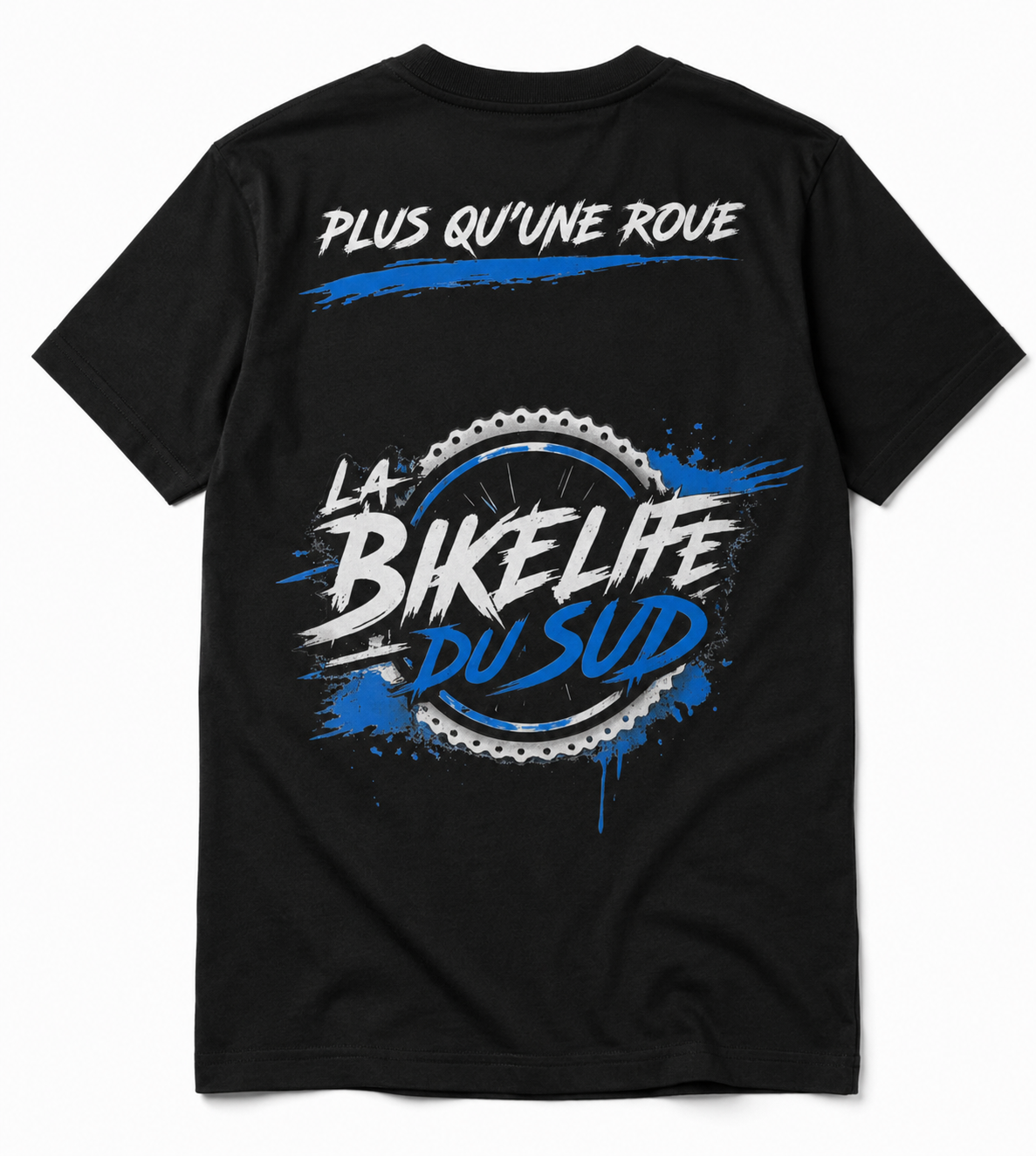 Plus Qu'une Roue - T-Shirt NOIR - La Bikelife du Sud