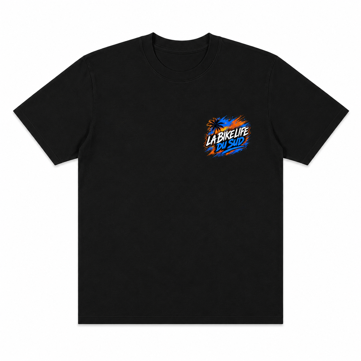 Marseille en Tenere - T-shirt Noir - La Bikelife du Sud