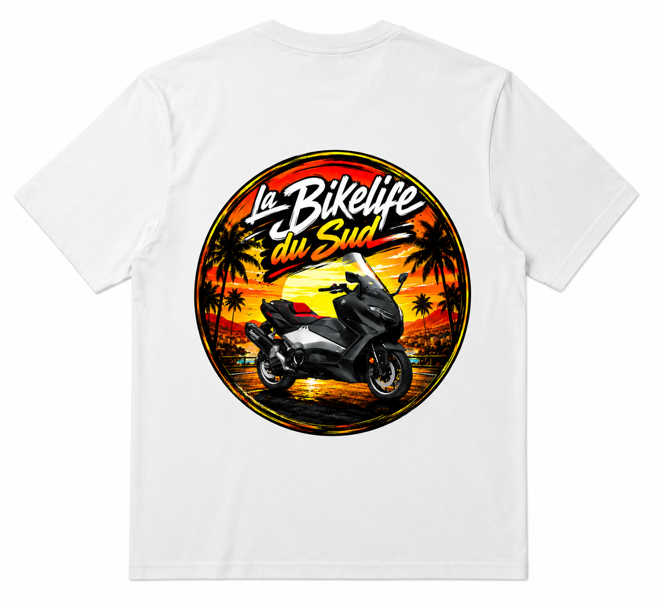 Tmax Edition - T-shirt Blanc - La Bikelife du Sud