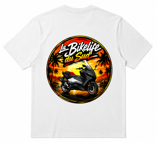 Tmax Edition - T-shirt Blanc - La Bikelife du Sud