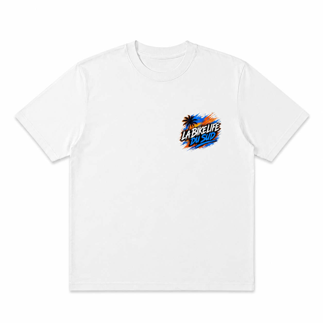 Marseille en Tenere - T-shirt Blanc - La Bikelife du Sud